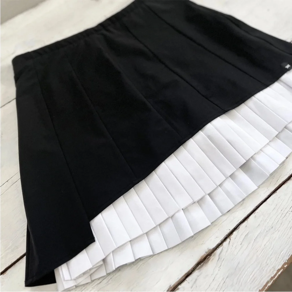 PXG Parsons Xtreme Golf Womens Small Two-In-One Pleated Skirt Skort Black $175 - Picture 12 of 16